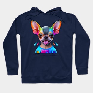 Cute Chihuahua Dog Painting Hoodie